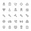 Mini Icon set Ã¢â¬â Healthcare and Medical icon vector illustration